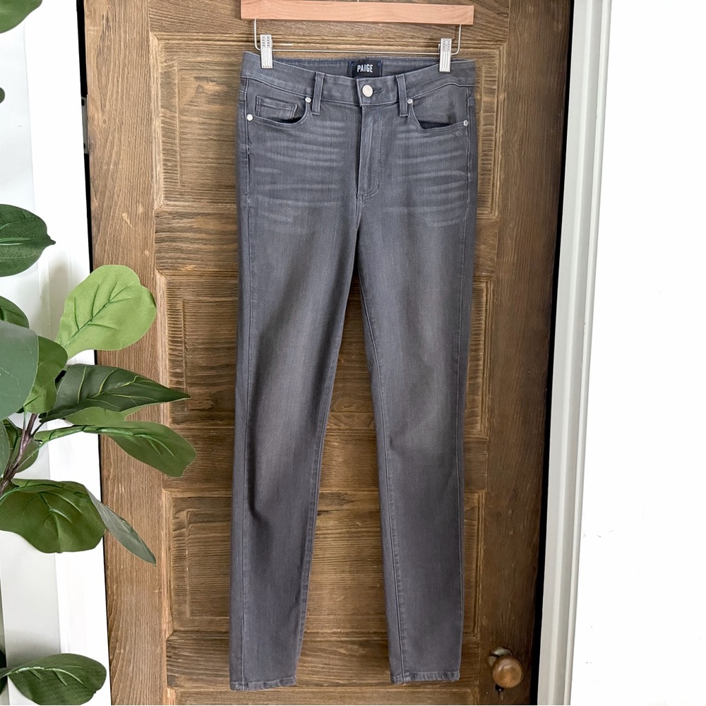 Paige Jeans Women's Grey Peaks Hoxton Ultra Skinny Stretch Jeans Size 27
